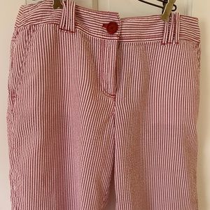 Loft Seersucker Boyfriend Shorts